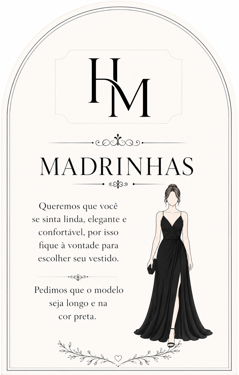 Orientação de traje para madrinhas