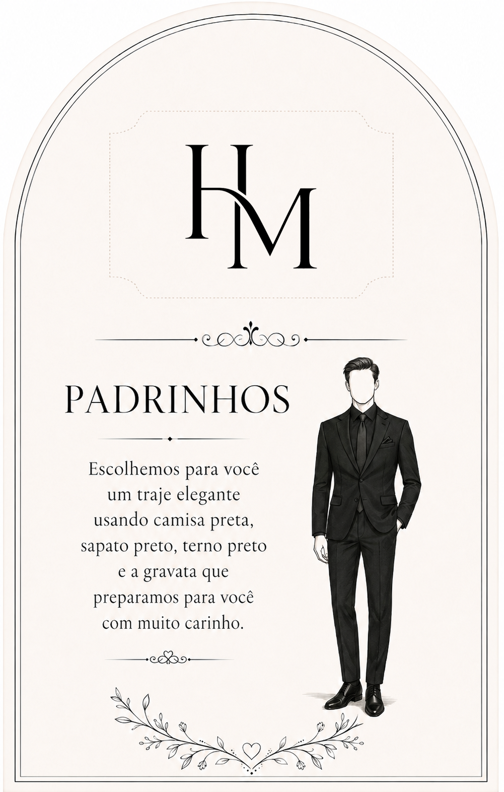 Orientação de traje para padrinhos
